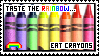 TASTE THE RAINBOW... EAT CRAYONS